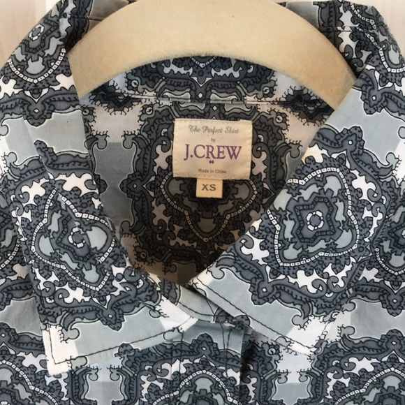 J Crew Factory Button Down Up Shirt Size XS - Picture 2 of 7